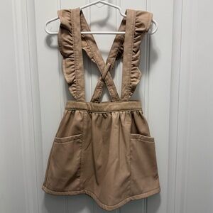 Wonder Nation Faux Leather Tan Dress